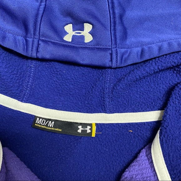 Under Armour Two Tone Purple Athletic Jacket
Full Zip- Up
Hooded - Picture 2 of 5
